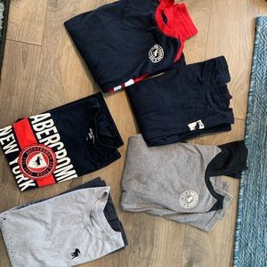 A&F 3 long sleeve, 2 short sleeve